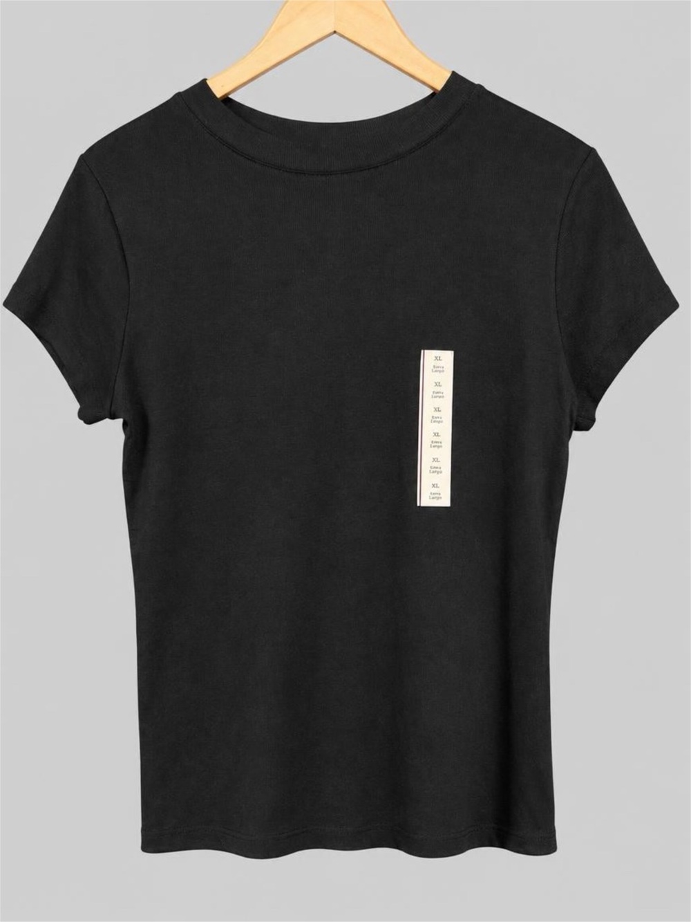 NWT a new day Black Short Sleeve Crewneck Tee with Size Tag XL